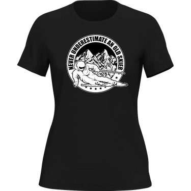 Never Underestimate An Old Skier T-Shirt for Women